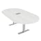 Skutchi Designs 45.25 in W, 84 in L, 29 in H, Engineered Wood Top, White HAR-RAC-46x84-T-ELEC-WHCYPRESS - alternate 1
